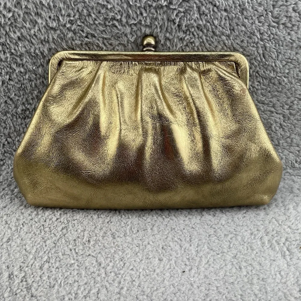 Patricia Nash Cross Body Bag Purse Distresseed *Leather Metallic Antique Gold